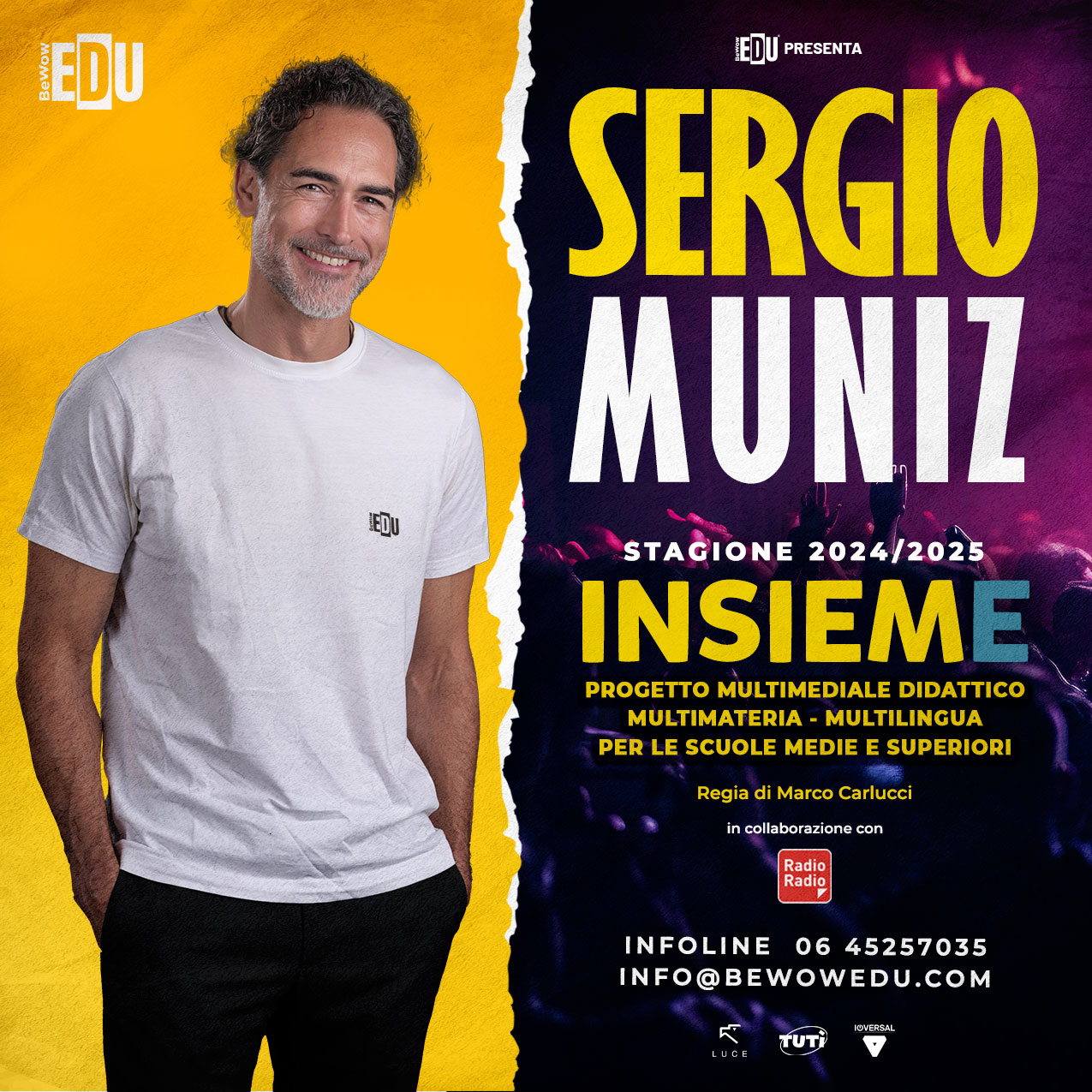 Sergio Múñiz e Bewow Edu “Insieme”, nel nuovo progetto multimediale didattico per le scuole italiane.