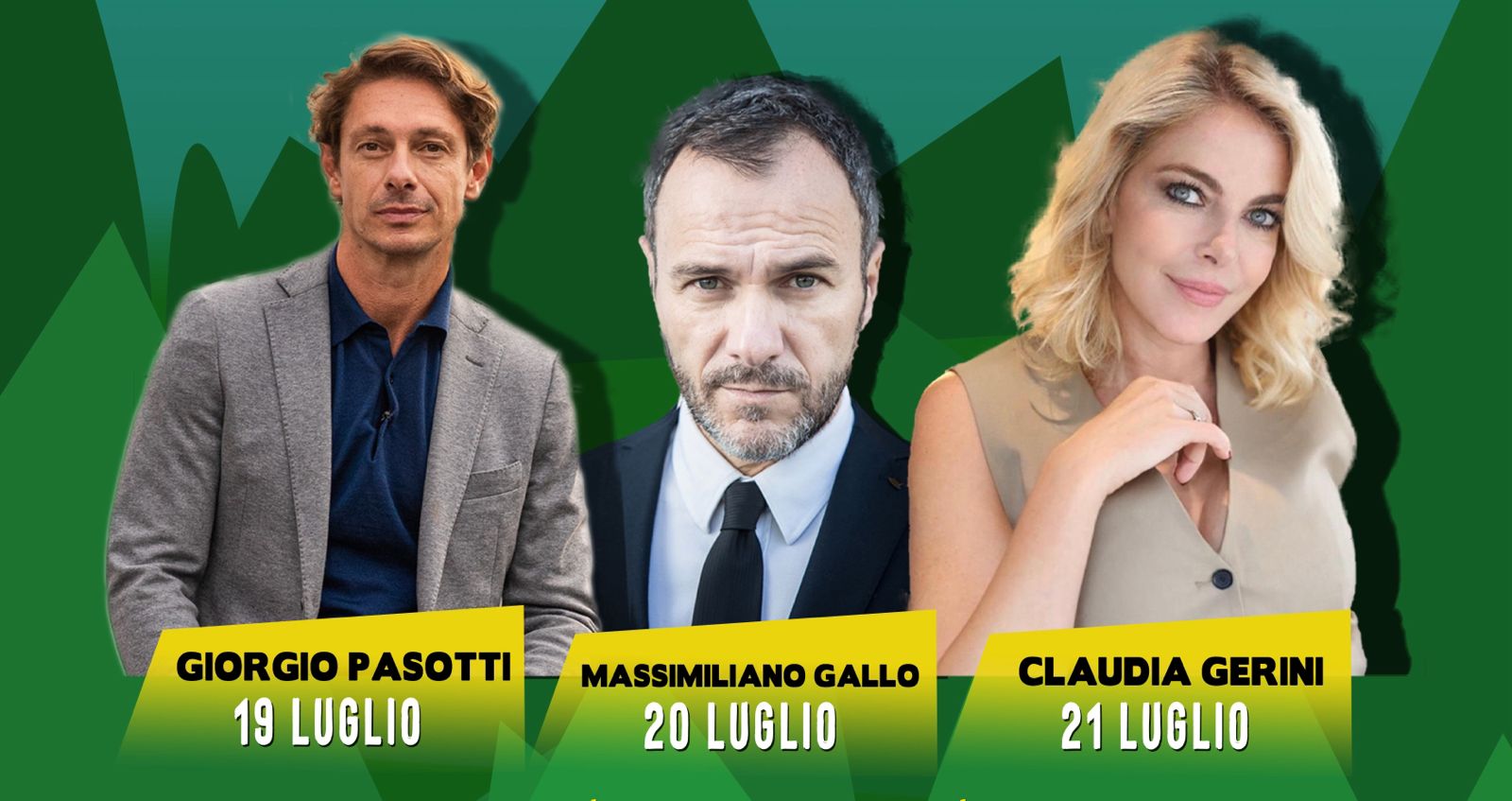 Claudia Gerini, Massimiliano Gallo e Giorgio Pasotti al Fara Film Festival 2024