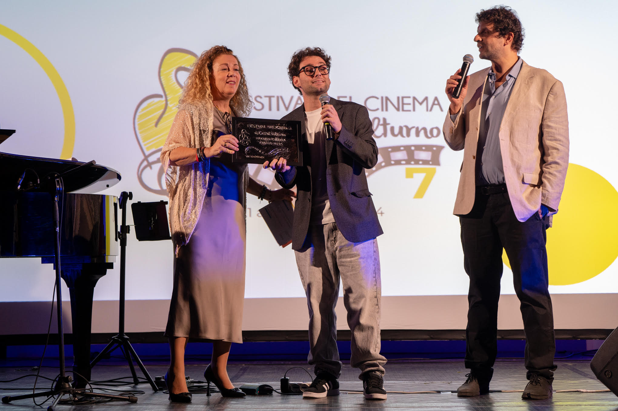 Premiazioni al festival del cinema di Castel Volturno