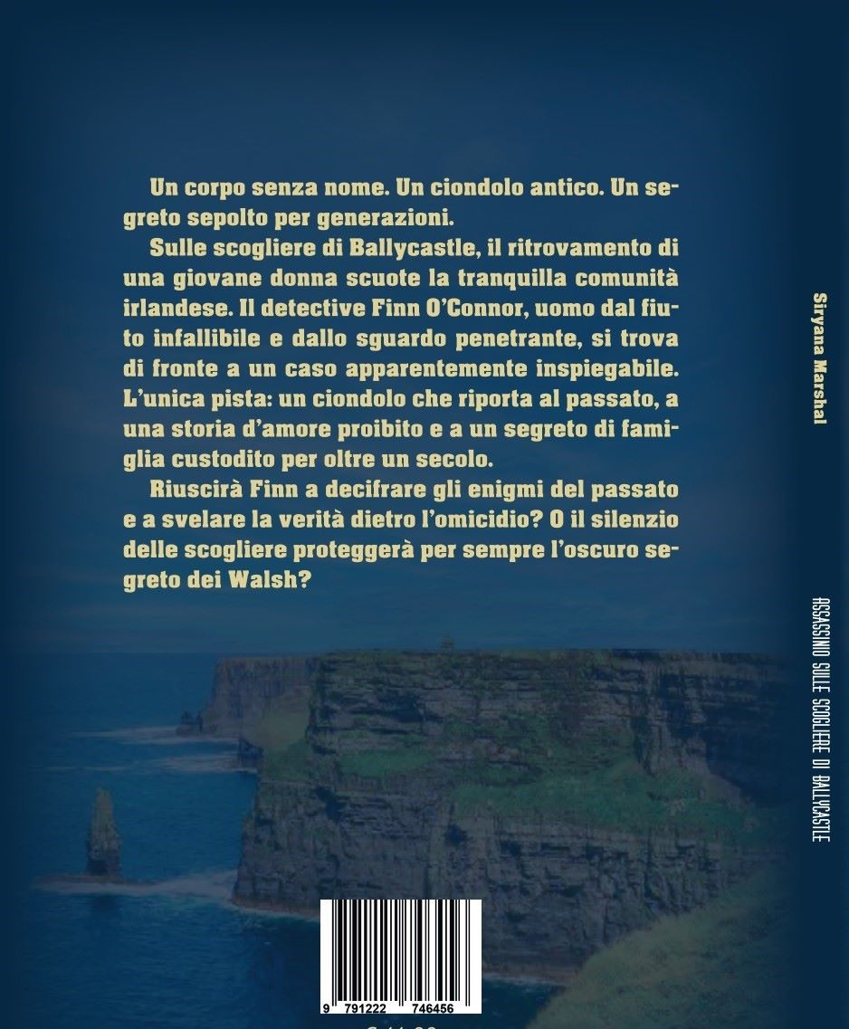 La scrittrice Siryana Marshal – Il romanzo “Assassinio sulle scogliere di Ballycastle”