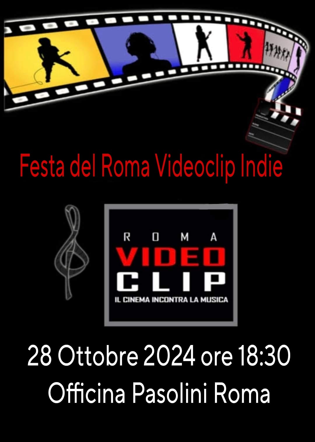 XXI EDIZIONE DELLA FESTA DEL ROMA VIDEOCLIP INDIE 2024 Il cinema incontra la musica