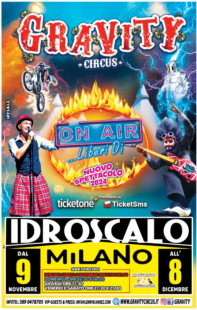 Gravity Circus porta a Milano ‘On Air – Liberi Di…’