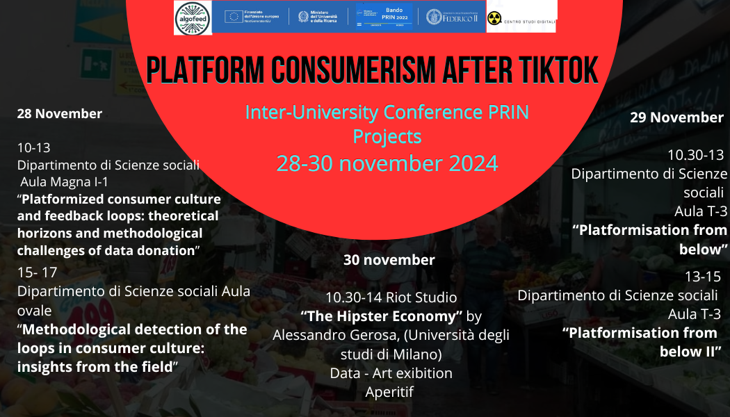 Napoli, Università degli Studi di Napoli Federico II: al via “Platform Consumerism after TikTok”, l’Inter-University Conference Prin Projects