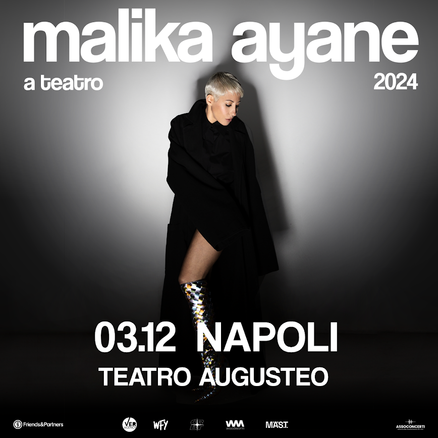 Malika Ayane torna a esibirsi a Napoli, martedì 3 dicembre al teatro Augusteo. Unica data in Campania