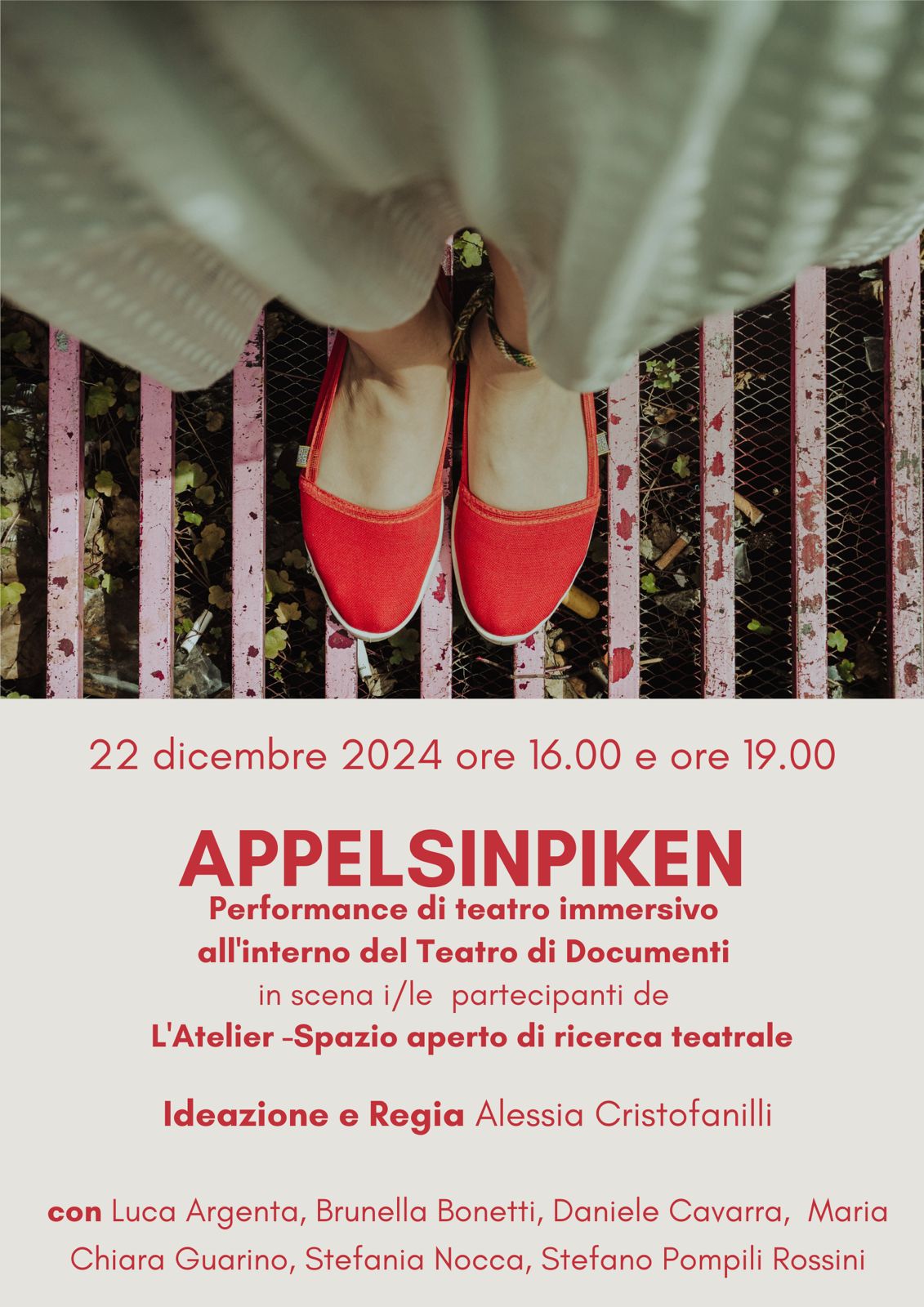 “Appelsinpiken”, performance di teatro immersivo, al Teatro di Documenti il 22 dicembre