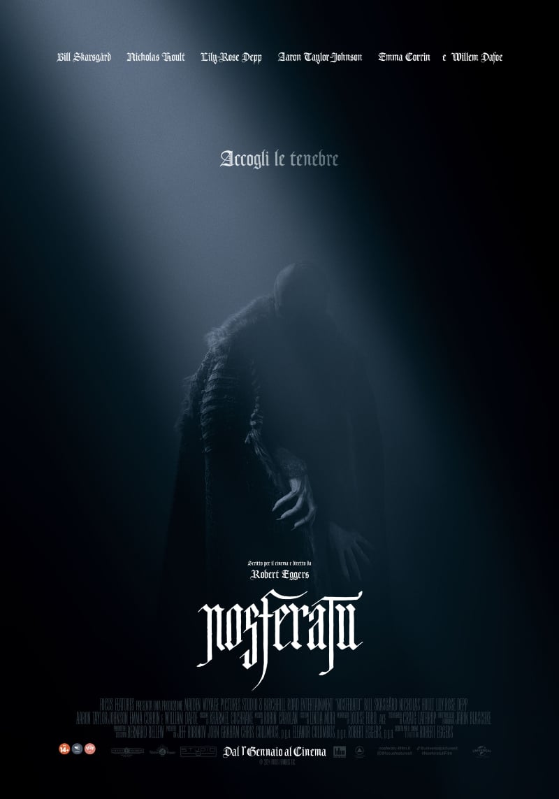 Nosferatu: Bill Skarsgård, un vampiro coi baffi