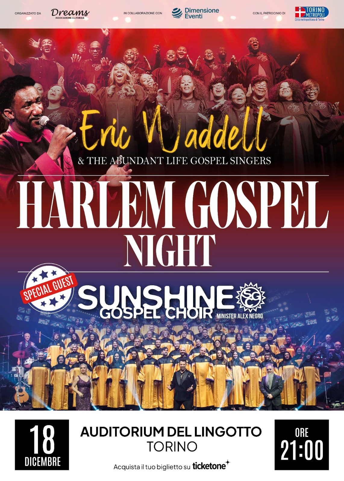 HARLEM GOSPEL NIGHT arriva a Torino